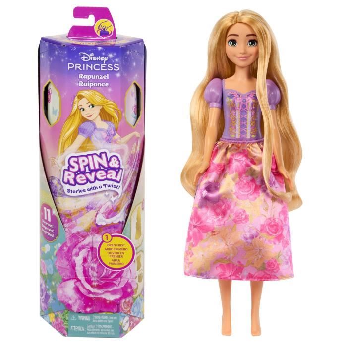 Poupée Spin And Reveal Raiponce Mattel La Boite