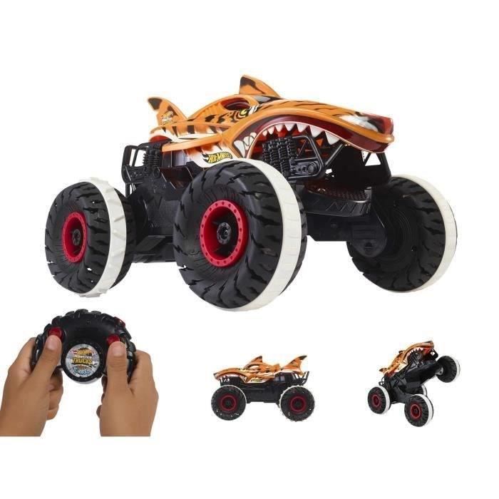 Hot Wheels®-Monster Trucks-L'Inarrêtable Tiger Shark-Véhicule RC