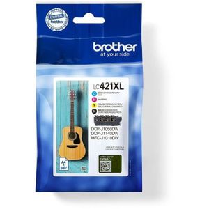 4 Cartouches Encre Noire Compatibles Brother LC123Bk - Pour DCP-J152W, MFC-J4510DW, MFC-J6520DW