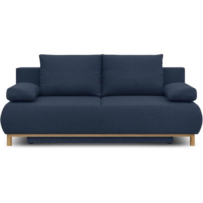 Banquette convertible 3 places MIKA Tissu Coffre de rangement 192 x H 84 x P 93 cm