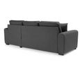 Canapé d'angle convertible réversible 4 places - Tissu gris - L 244 x P 151 x H 90 - HAMILTON - Fabriqué en Ukraine-6
