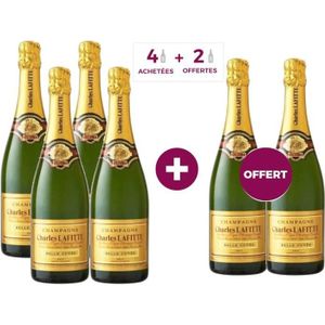 CHAMPAGNE 4 achetées + 2 offertes - Champagne Charles Lafitte Belle Cuvée