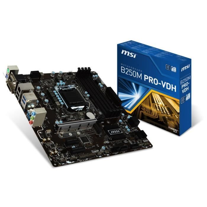 MSI Carte mère B250M PRO-VDH - Socket LGA 1151 - DDR4