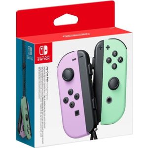 MANETTE JEUX VIDÉO Paire de manettes Joy-Con Violet Pastel & Vert Pastel pour Nintendo Switch