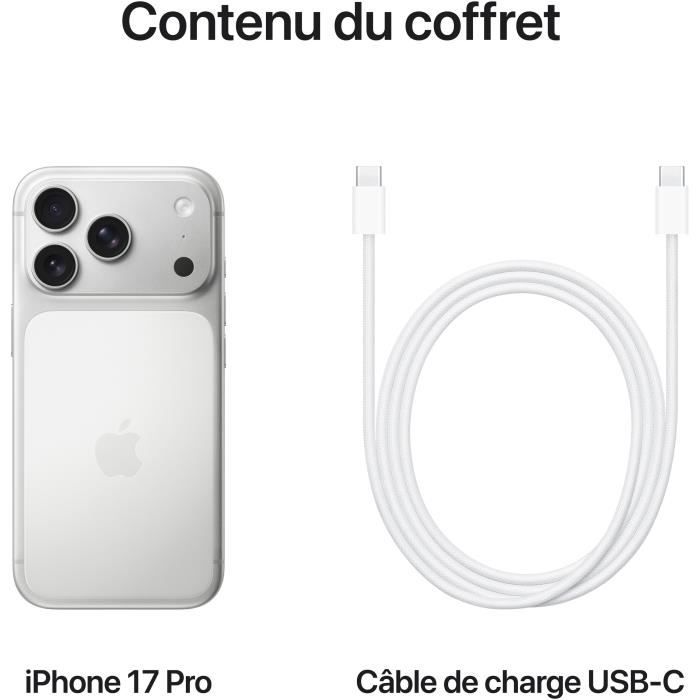 APPLE iPhone 17 Pro 256GB Silver - Cdiscount Téléphonie