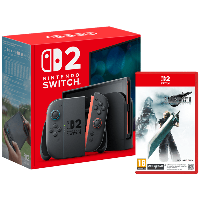 Pack Nintendo : Console Nintendo Switch 2 + Final Fantasy VII Remake Intergrade