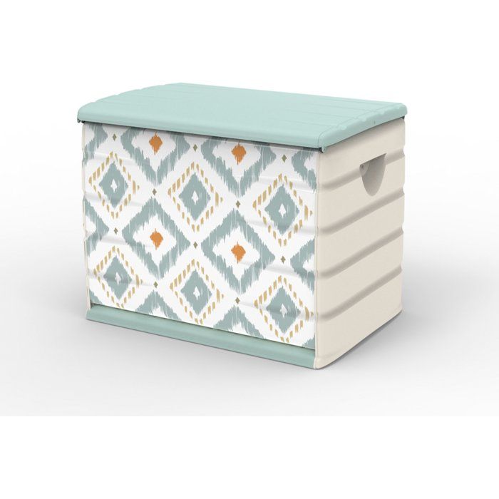 Coffre de rangement - PLASTIKEN - 260 L - 80 x 61 x 53 cm - Vintage