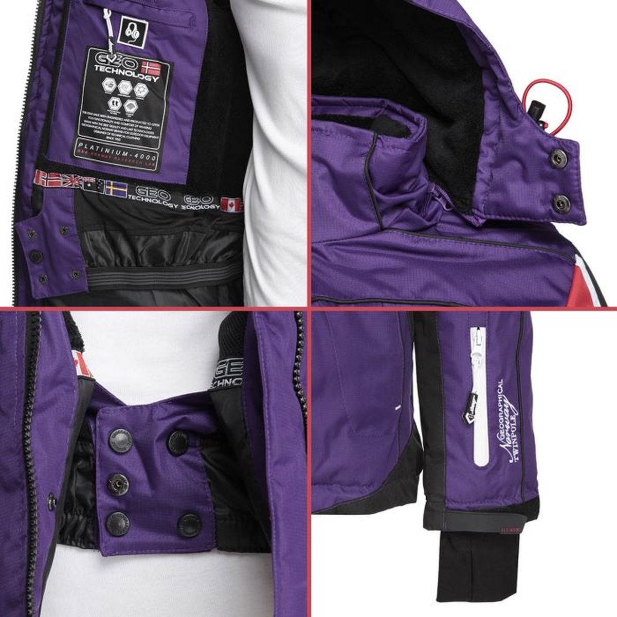 GEOGRAPHICAL NORWAY Veste Ski Woupala Femme - Cdiscount Sport