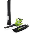 GREENWORKS TOOL Souffleur Aspiro-Broyeur Brushless GREENWORKS 40V - 1 batterie 4.0 Ah - 1 chargeur - GD40BVK4