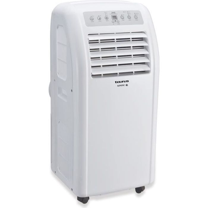 Minuteur Taurus AC 205 RVKT Silencieux T/él/écommande 780W // 720W. kit de fen/être Roue froid Climatiseur 4 en 1: chaud d/éshumidificateur et ventilateu Climatiseur mobile Blanc