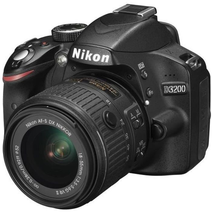 NIKON D3200 KIT + AF-S DX 18-55 VR II noir