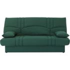 Canapé convertible clic clac 3 places - Tissu Vert forêt - L 190 x P 92 cm - DREAM - Style Contemporain