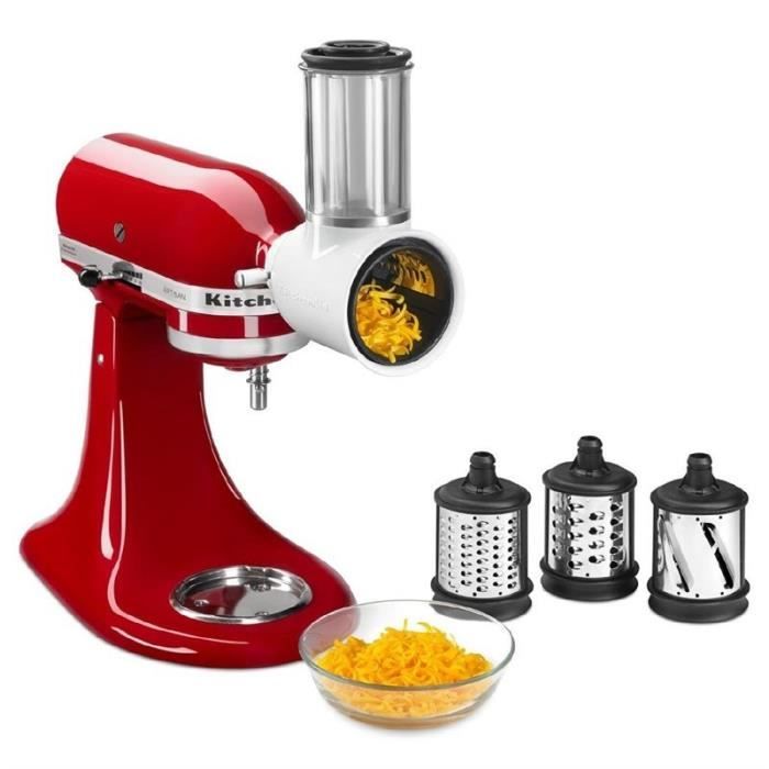 KITCHEN AID Tranchoir/r&acirc;pe pour robot  MVSA