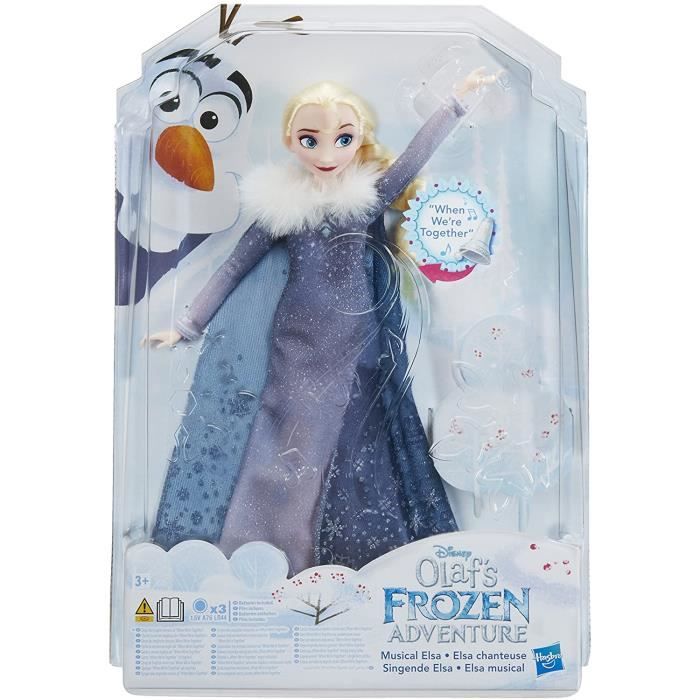 Poupée Elsa, La reine des neiges Joyeuses Fêtes avec Olaf