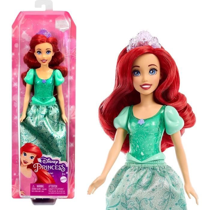 Disney Princesses - Poupée Ariel avec vêtements et accessoires - Figurine - MATTEL - HLW10