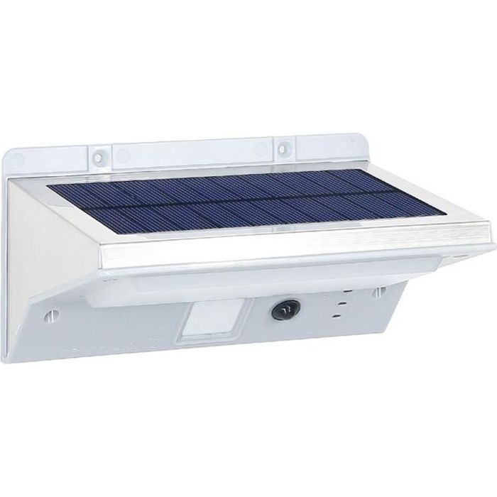 LUMISKY Spot solaire mural extérieur étanche avec détecteur - 21 LEDs - 330 Lm - Pivotante à 120°C