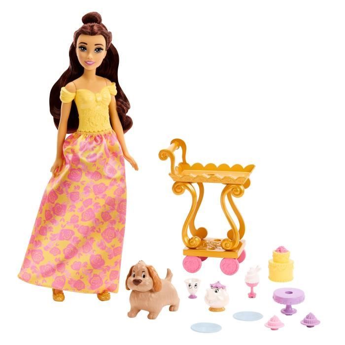 Princesse Disney - Belle Et Son Service à Thé - Poupées Mannequins - 3 Ans Et +