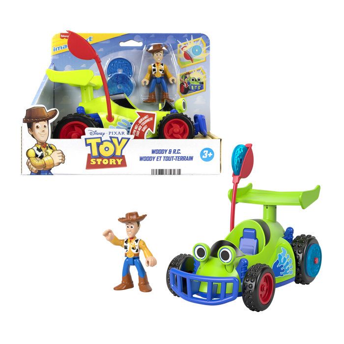 Fisher-Price Imaginext -Woody et sa Voiture de Course- C avec projectiles