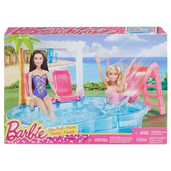 Barbie Piscine Glamour Achat Vente Poupee Cdiscount