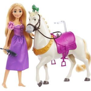POUPÉE Princesse Disney  - Coffret Raiponce Et Maximus  - Poupées Mannequins - 3 Ans Et +