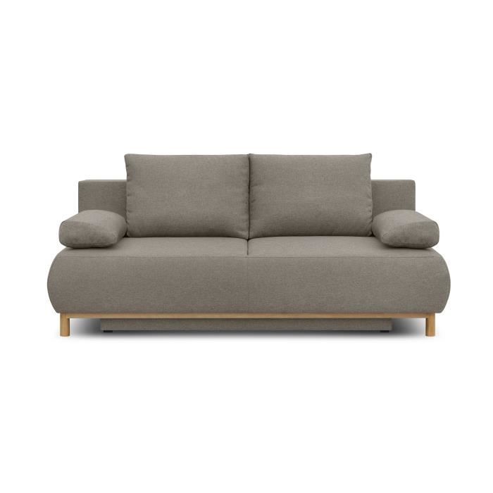 Banquette convertible 3 places MIKA Tissu Coffre de rangement 192 x H 84 x P 93 cm - vue 2