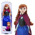 DISNEY FROZEN La Reine des Neiges-Anna- Mattel Poupée Disney avec habillage et accessoires HLW49
