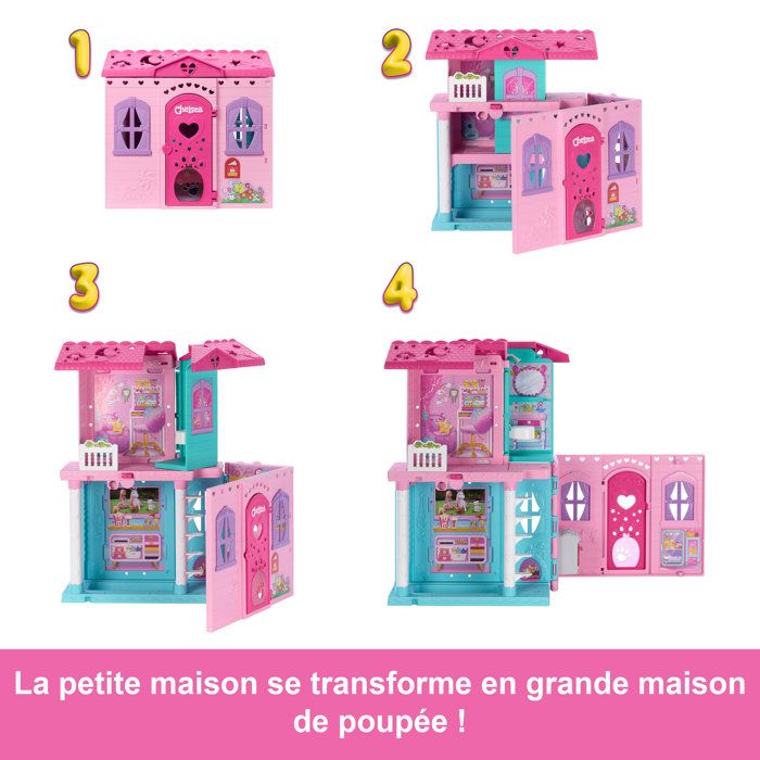 Barbie Chelsea Coffret Camping-Car 2-en-1, Véhicule Transformable En Campement, Avec 2 Animaux Et 15 Accessoires, Dès 3 Ans