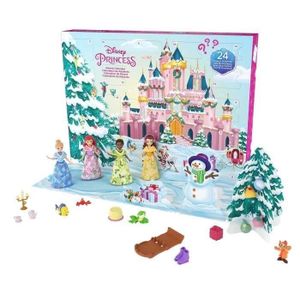 POUPÉE Disney Princesses - Coffret Calendrier de l'avent Princesses - Figurine - 3 ans et + - MATTEL - HLX06 - POUPEE MANNEQUIN DISNEY