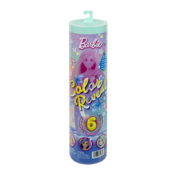 Poupée Barbie Color Reveal JMW61 – 6 Surprises et Changement de Couleur