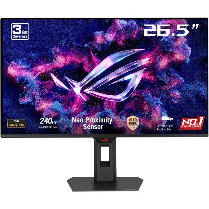 Ecran PC Gamer - Asus - 26.5 - Wqhd - 240Hz - Qd-OLED - 003Ms - Xg27Aqdmesz