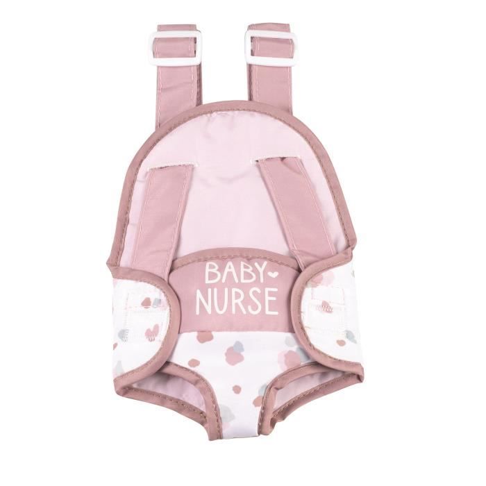 Porte-bébé pour poupon jusqu'à 42cm - SMOBY - Baby Nurse - 2 positions - lanières réglables