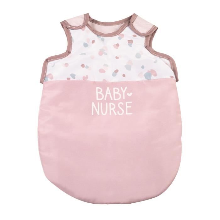 SMOBY - Baby Nurse Turbulette pour poupons jusqu'à 42cm - Porte-bébé en tissu réglable