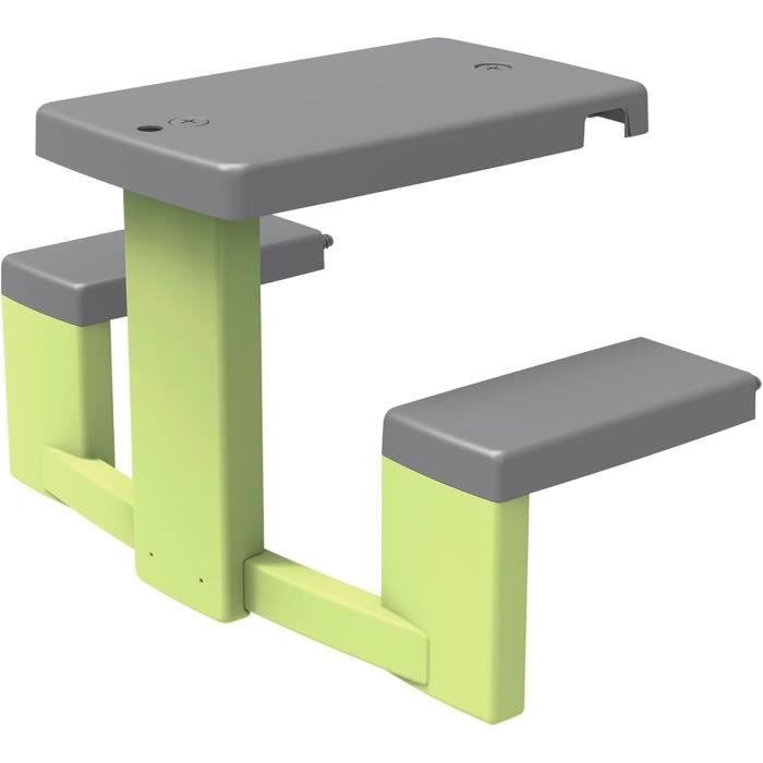 Smoby Life Table de Pique Nique adaptable aux maisons Smoby 2 bancs