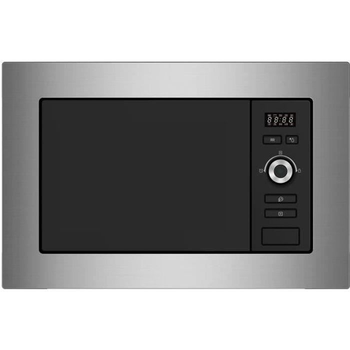 Four micro-ondes encastrable CONTINENTAL EDISON MO20IXES Noir et Inox L59 5 x 38 8 x P34 5 cm 20L