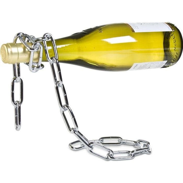 Chaîne Porte-Bouteille Magique - Compatible avec Bouteilles de Vin et