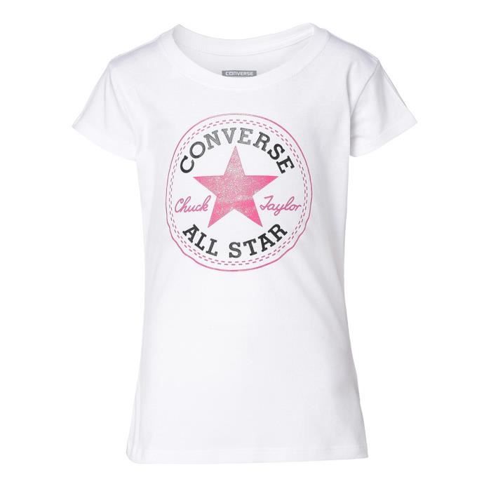 ايفون بلس CONVERSE T-shirt All star manches courtes - Blanc - Enfant Mixte ... ايفون بلس
