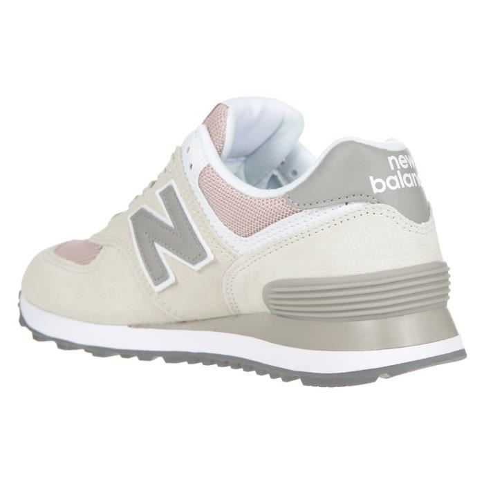 NEW BALANCE Baskets Collection 574 Beige Rose Femme Beige Rose