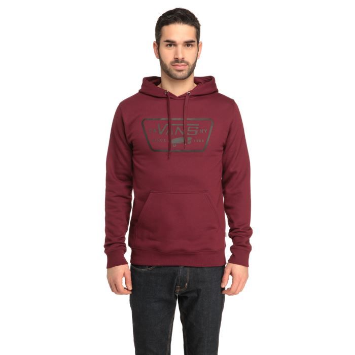 sweat vans bordeaux avec capuche sweat vans bordeaux avec capuche