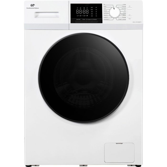 Lave linge hublot CONTINENTAL EDISON CELL10140WP1 10 kg Induction L60 cm Classe A 1400 trs