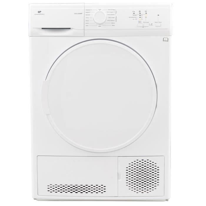 Sèche linge à condensation CONTINENTAL EDISON CESLCE8WP1 8 kg Largeur 59 6cm Classe B