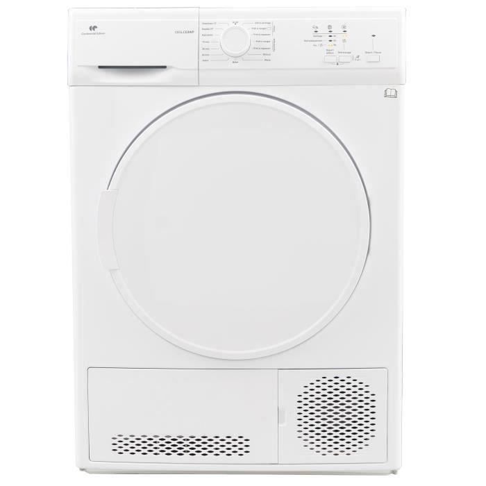 Sèche-linge à condensation CONTINENTAL EDISON CESLCE8WP1 - 8 kg - Largeur  59,6cm - Classe B - Blanc - Cdiscount Electroménager