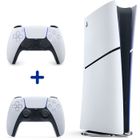 SONY COMPUTER ENTERTAINMENT Pack PS5 Digitale (sans lecteur CD) : Console PlayStation 5 (Modèle Slim) + 2ème manette DualSense Blanche