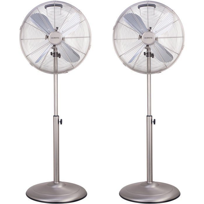 Ventilateur Sur Pied OCEANIC 40 cm – 3 Vitesses, Puissance 50 W, Hauteur Réglable - vue 2