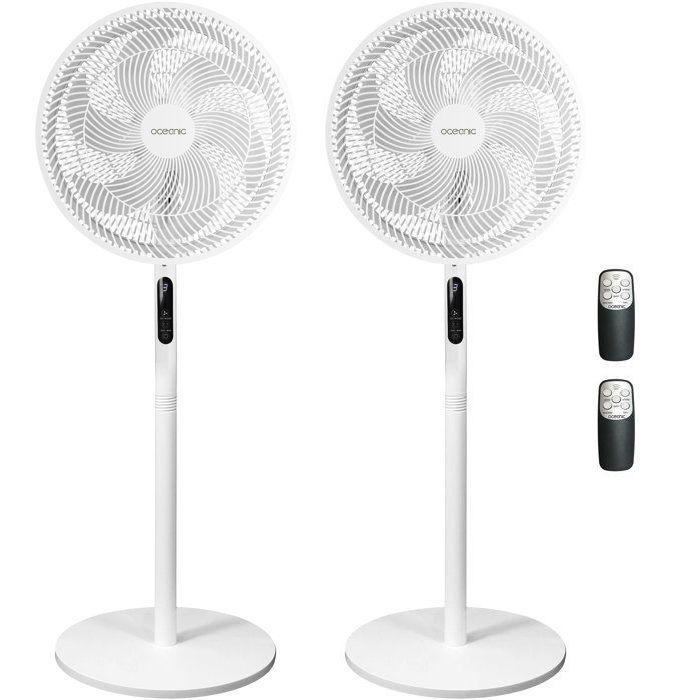 Ventilateur sur Pied 2 en 1 OCEANIC 45W – 3 Vitesses, Hauteur Réglable, Télécommande - vue 4
