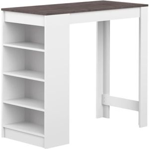 Meuble Bar Pas Cher Bois Metal Style Industriel Cdiscount