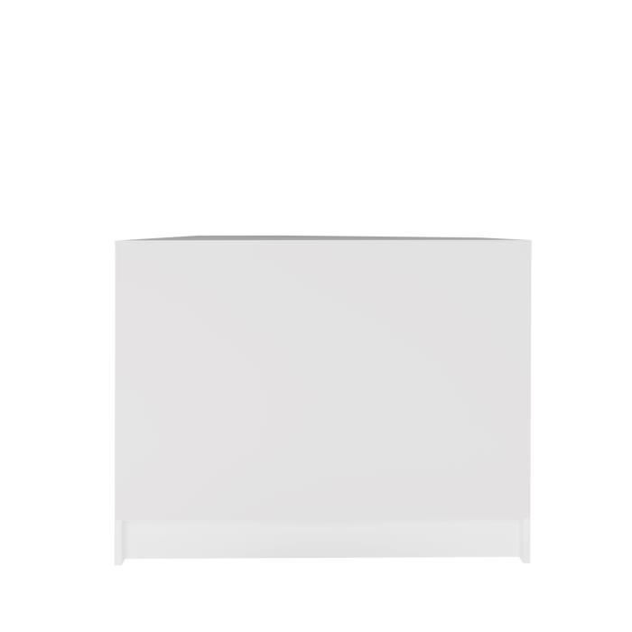 Bureau d'angle Plan (petit) - blanc Moderne, Design - TEMAHOME