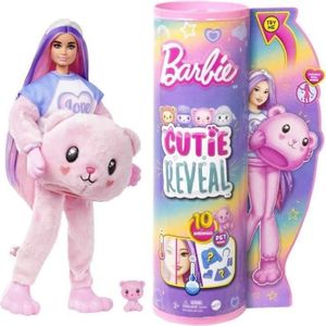 POUPÉE BARBIE CUTIE REVEAL OURSON - BARBIE - HKR04 - POUP