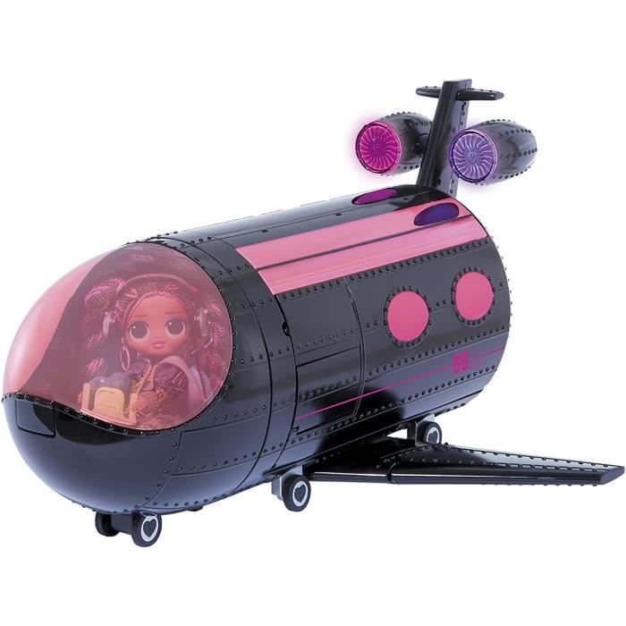 L.O.L. Surprise - O.M.G. Plane Remix - Avion transformable en studio ou véhicule - 50 surprises incluses