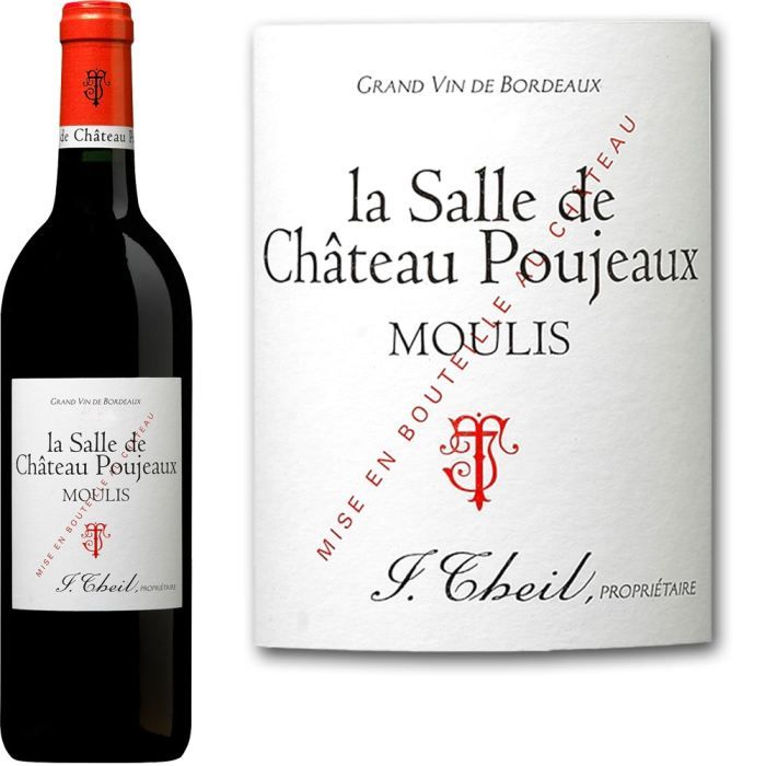 Caisse à Vin Ancienne En Bois - Château Poujeaux, Moulis, Médoc - Déco Vintage