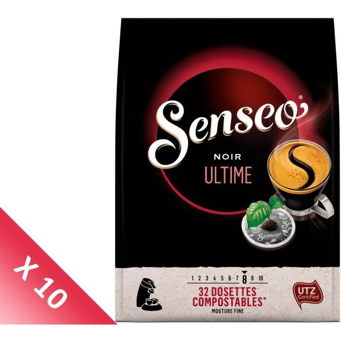 Lot De 10 Senseo Noir Ultime Cafe 32 Dosettes Achat Vente Cafe Dosette Senseo Intense Noir Ultime Cdiscount